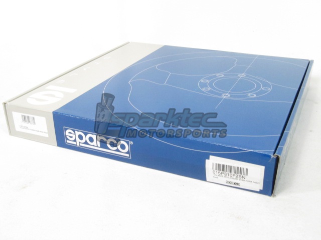 Sparco P310 Steering Wheel 310mm Black Suede Flat Dish w/Thumb