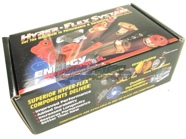 Energy Suspension Hyperflex Bushing Kit for 89-94 240SX Red